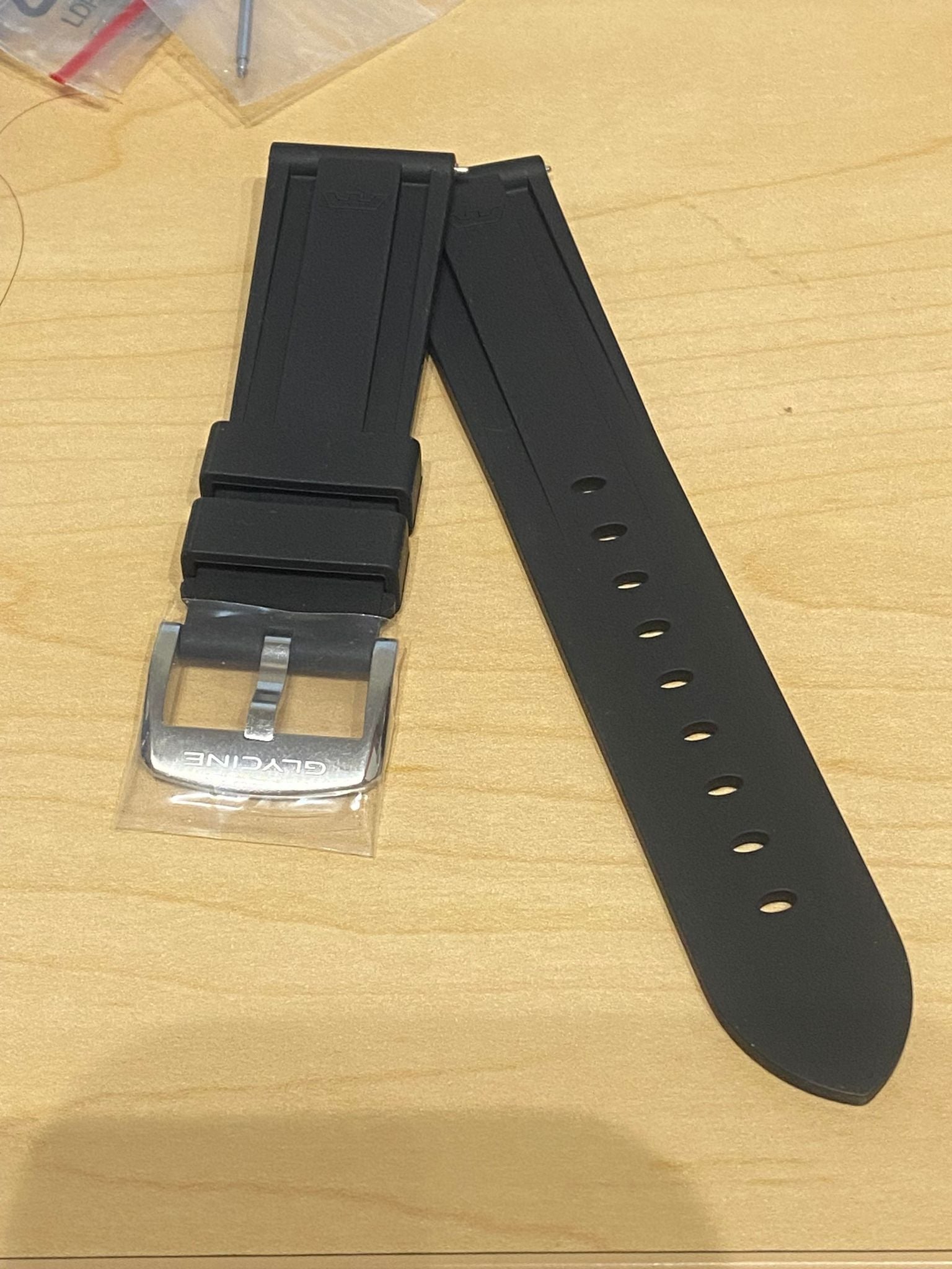 Glycine rubber 2025 strap 22mm