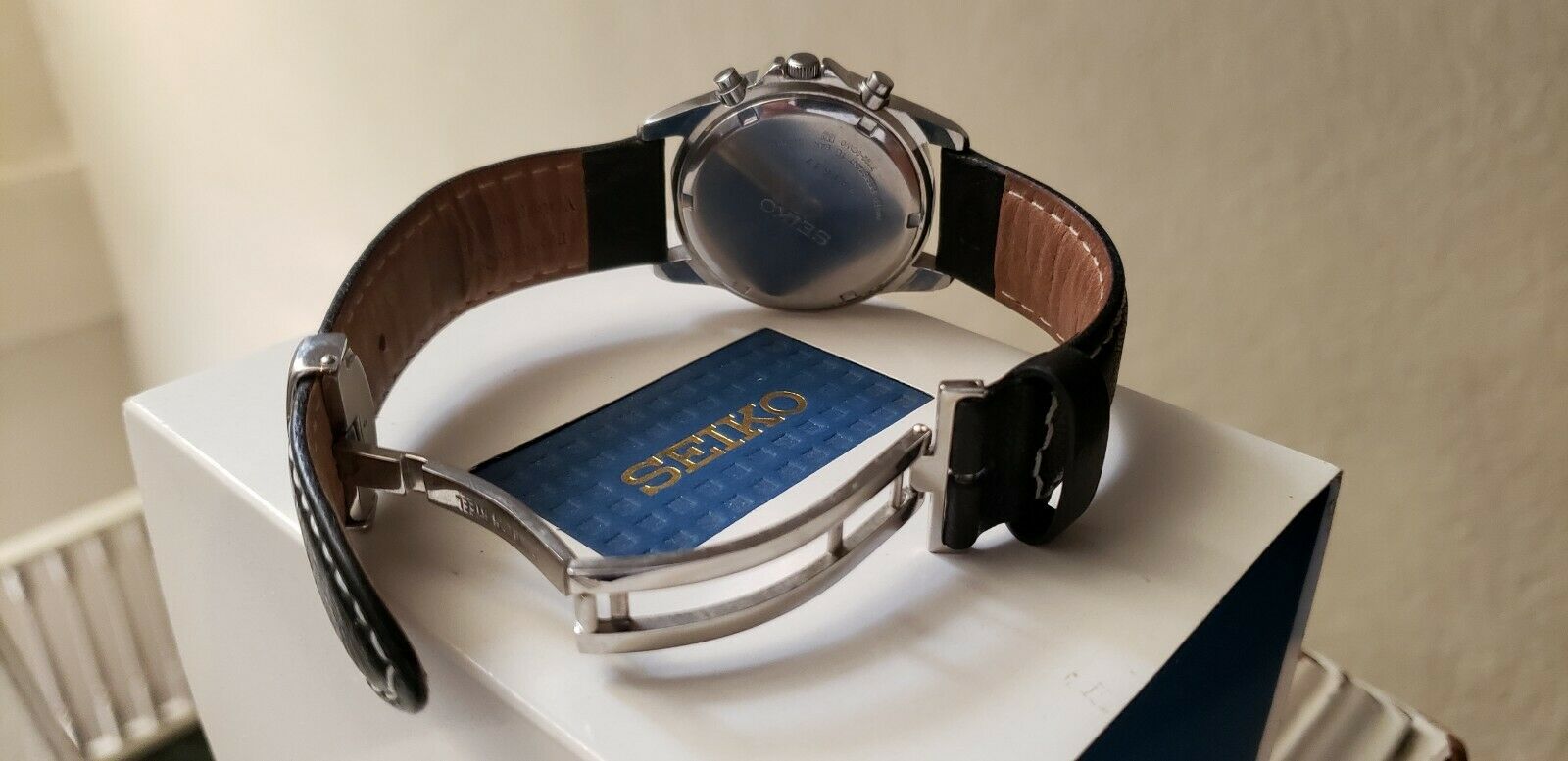 Seiko SND309 7T92-0CW0 Quartz Chronograph: Deployant Clasp