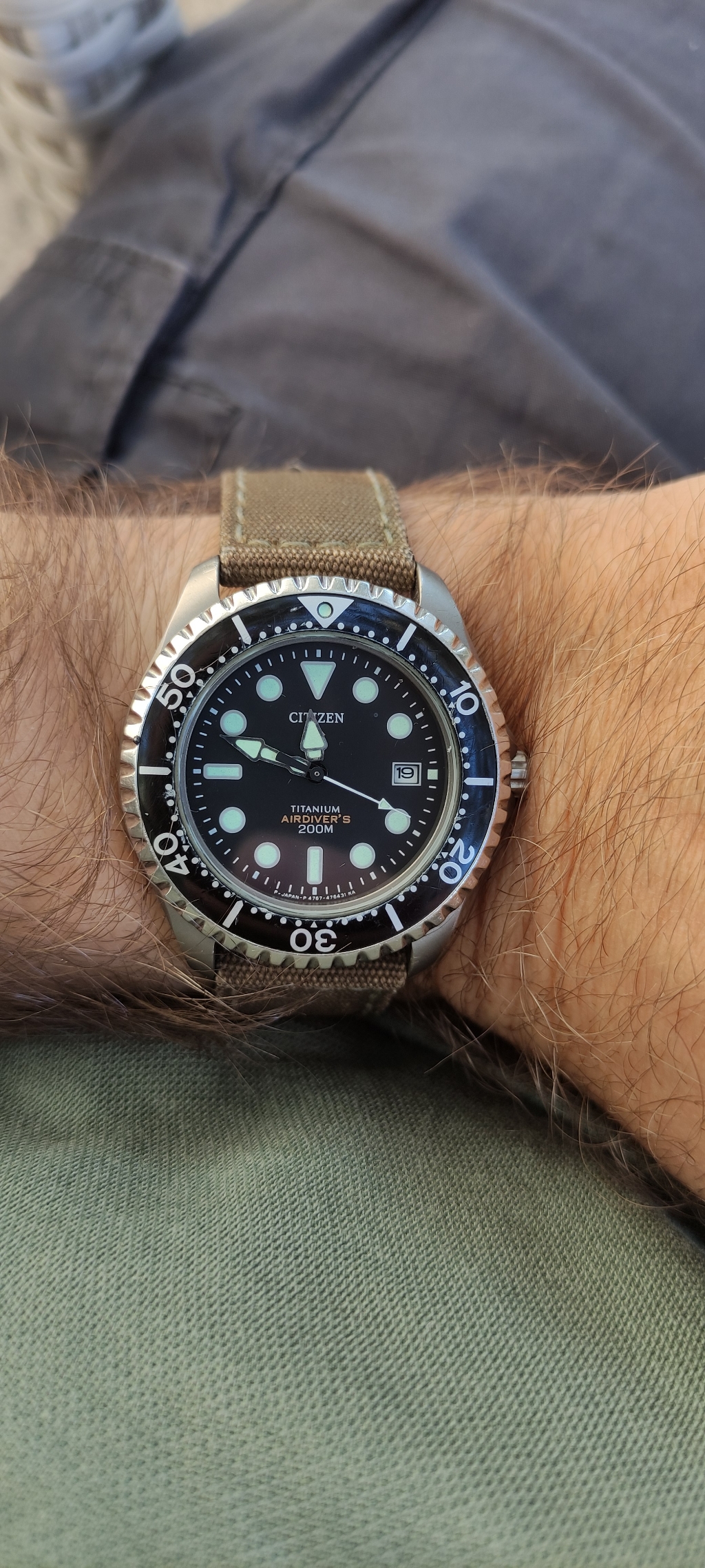 FS: Citizen 4767-472128 Titanium Air Diver | WatchCharts Marketplace