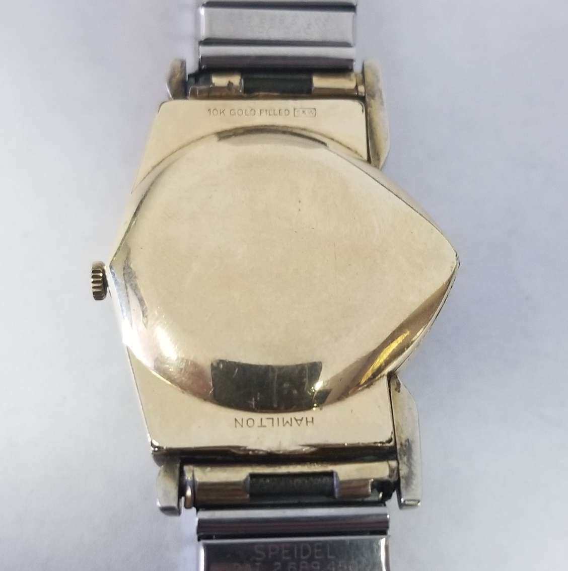 Vintage Hamilton 10k Gold Filled Electric Triangle Shape
