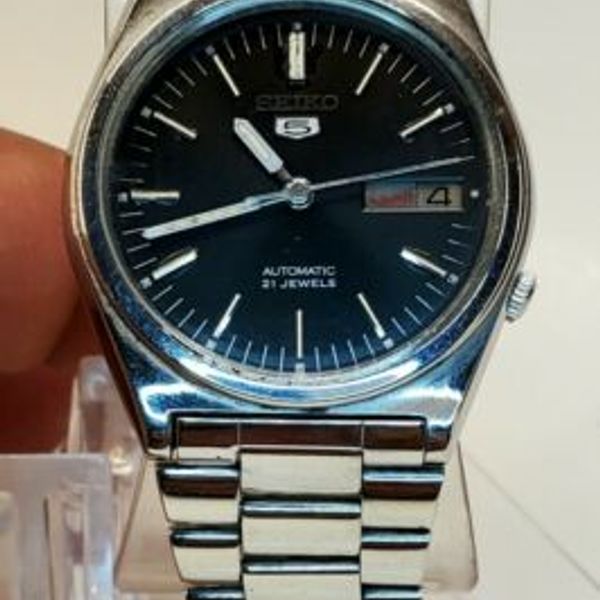 VINTAGE Seiko 5 7019-8180 Day Date 35 mm Automatic Wrist Watch ARABIC |  WatchCharts
