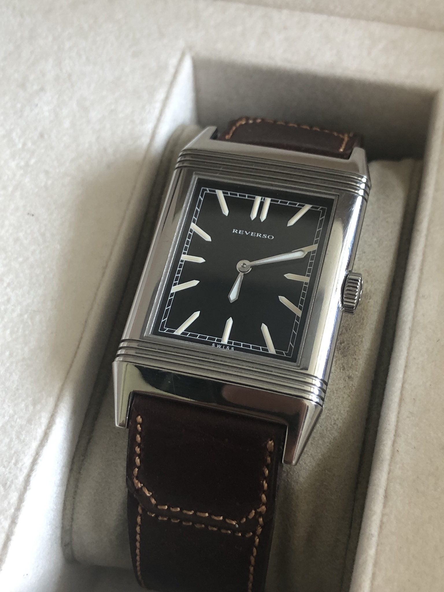 WTS Jaeger LeCoultre JLC Reverso Tribute to 1931 with Casa Fagliano strap full set WatchCharts Marketplace