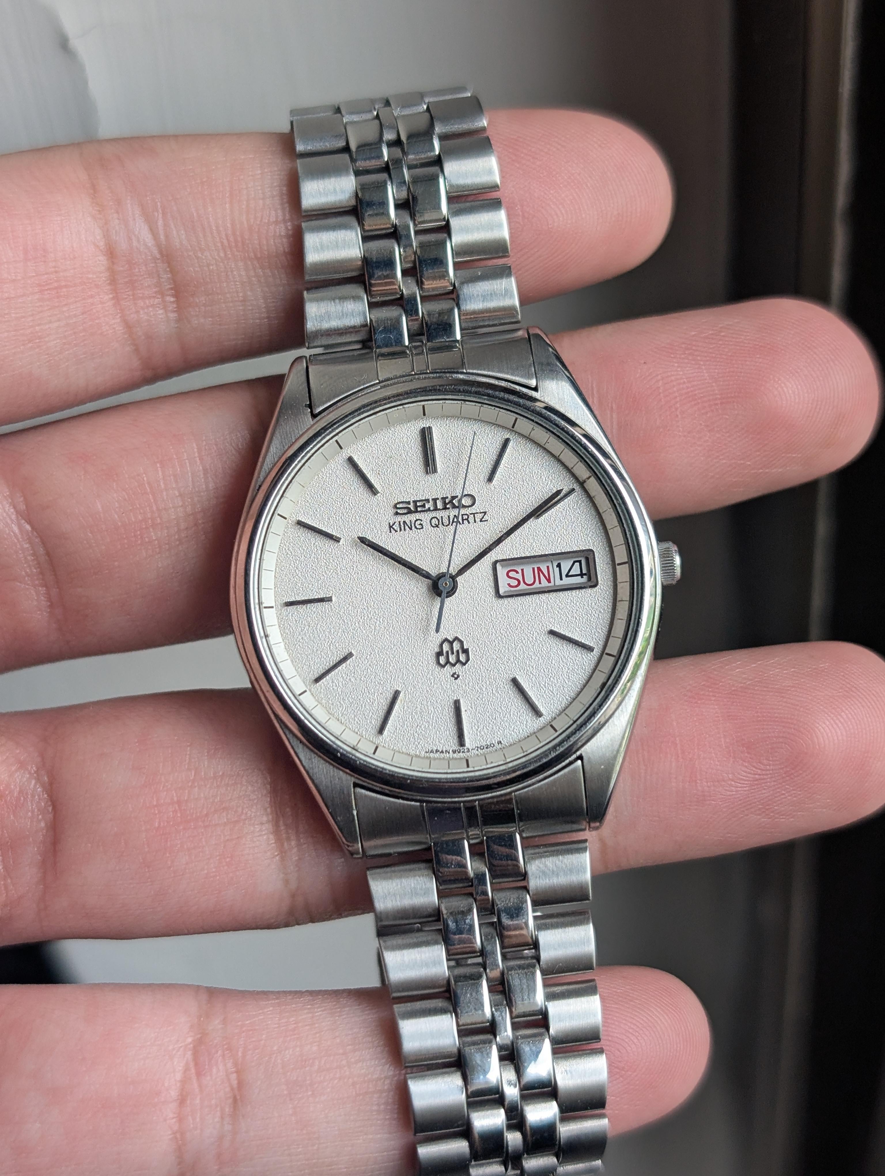 WTS] Seiko King Quartz 9923-7020, Twin Quartz, Sand Dial, Original