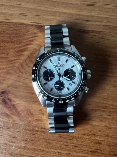 Seiko Prospex Silver Men's Chronograph Solar Watch - JDM Panda