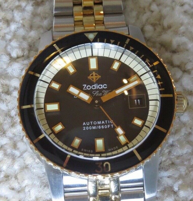 Zodiac Super Sea Wolf Automatic Two Tone WatchCharts