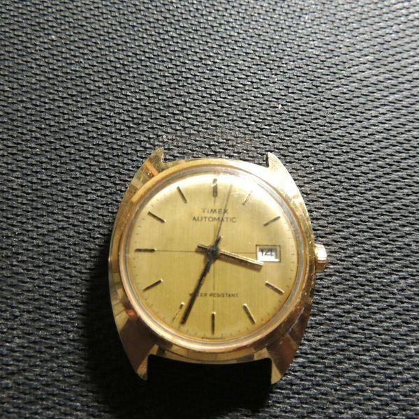Vintage 1977 Timex Automatic Crosshair Dial 4756203277 Mens Watch W/O ...