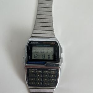 CASIO DBC-800 DATA BANK 80 Memory Protect, Chrome/Retro 1995 (New 