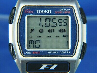 Tissot Lotus F1 Sensor LCD Watch Digital Vintage 1980s Touch Panel