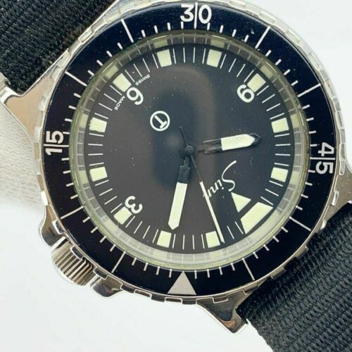 Sinn 19001 Military Diver's Model Watch Quartz Steel Nylon Strap Black dial  Mens | WatchCharts