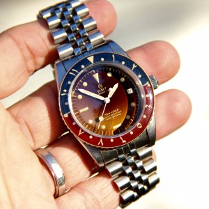 FS: WMT Panton Pepsi Arabic Bezel/Date Tropical Dial Full Set 