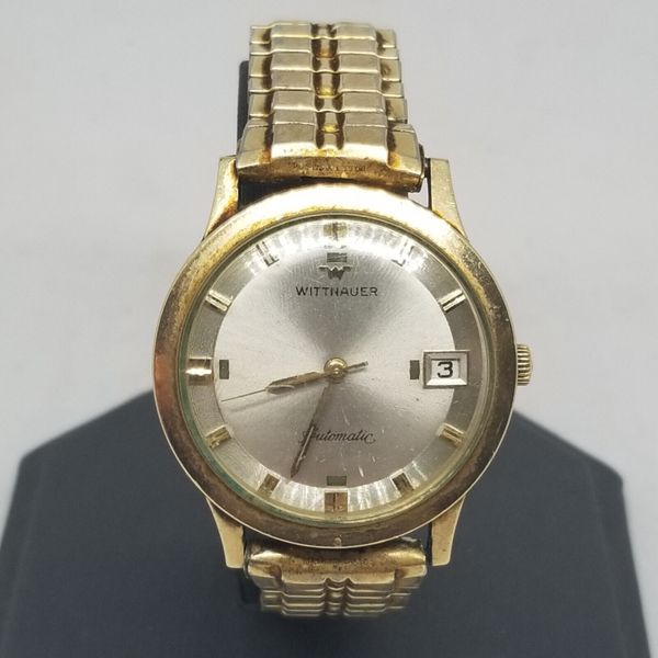 Vintage 10K G.F. Swiss Wittnauer Automatic Wrist Watch Cal. C11SR, 17 J ...