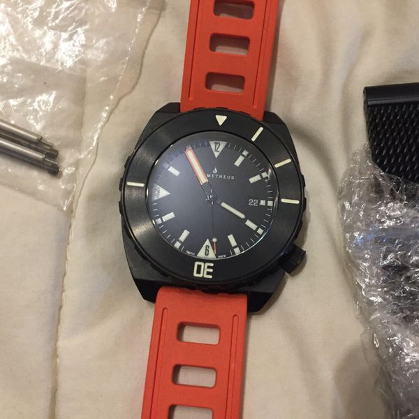 FSO: Prometheus Manta Ray Titanium DLC black dial ETA - very rare ...