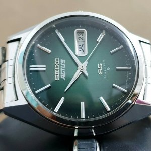 Seiko Actus SS 6306-8020 Green Dial Kanji Auto VTG Aug 1976 Mens
