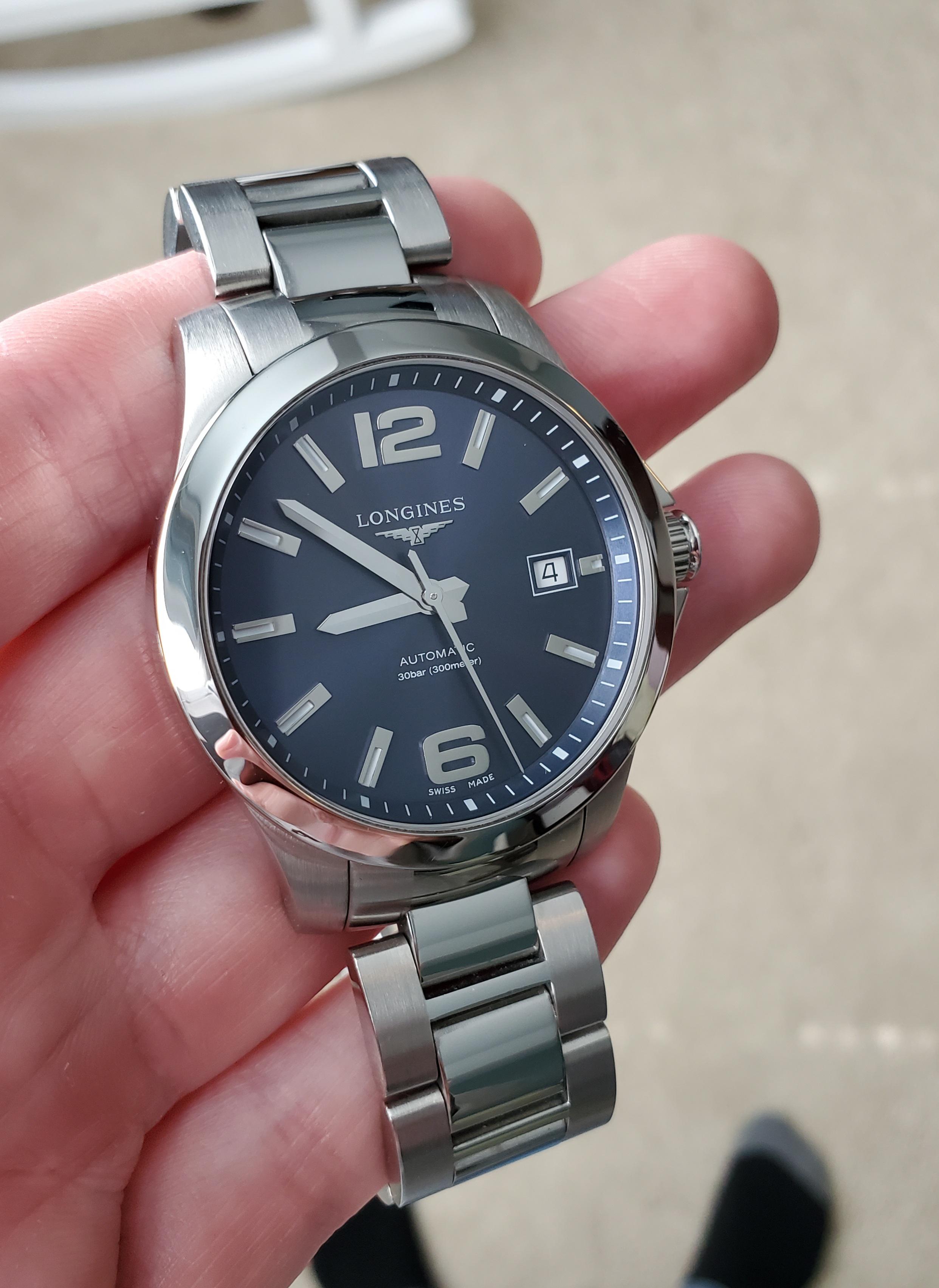 WTS Longines Conquest 39mm Automatic Blue Dial CONUS only