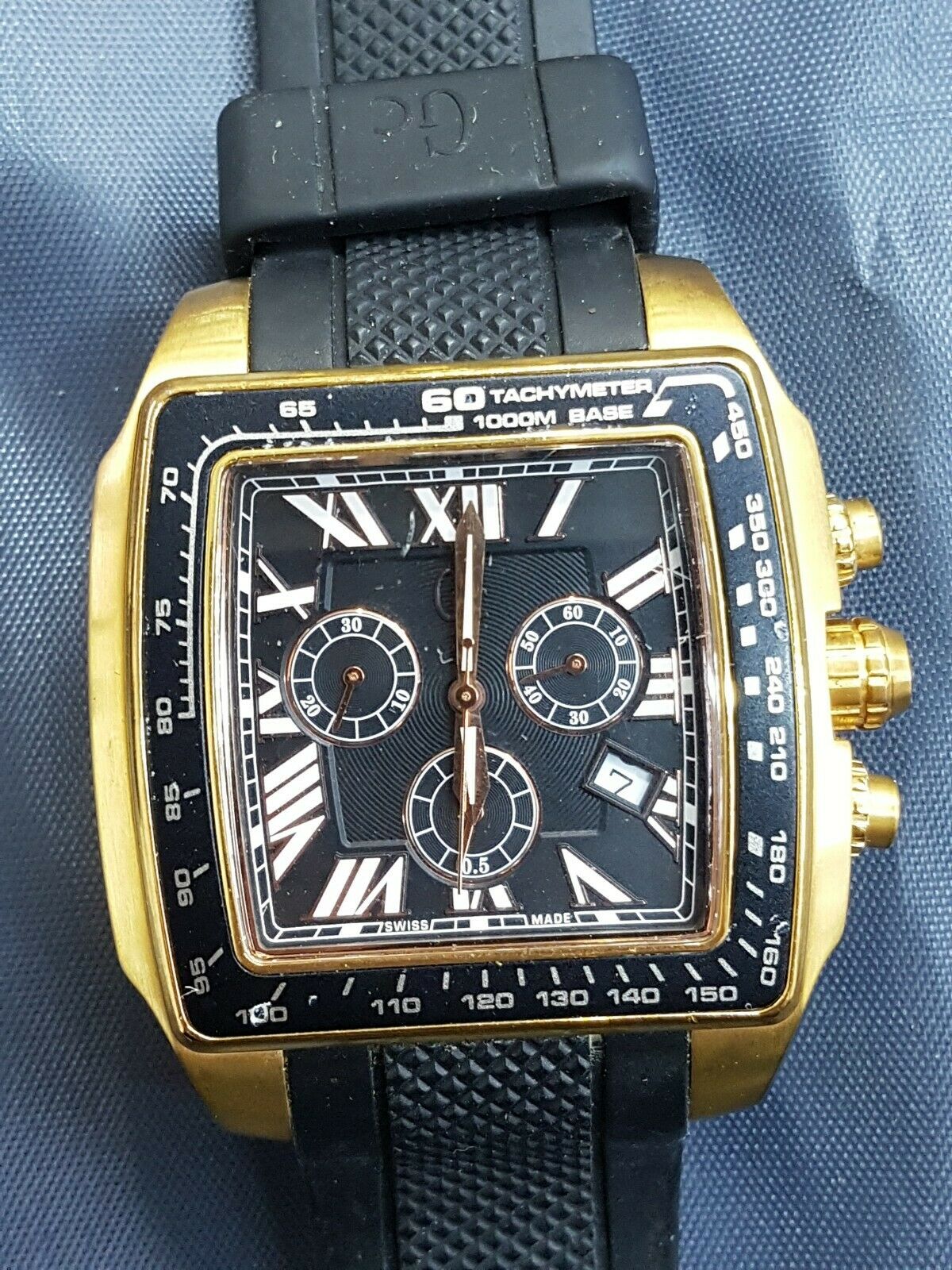 GUESS GC 35503GA Square ROSE GOLD CHRONO+ORIGINAL MATCHING BANGLE |  WatchCharts