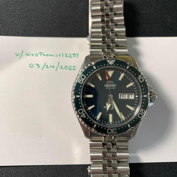 [WTS] Orient Kamasu Green Dial w/ Strapcode Jubilee 41.8mm WatchCharts