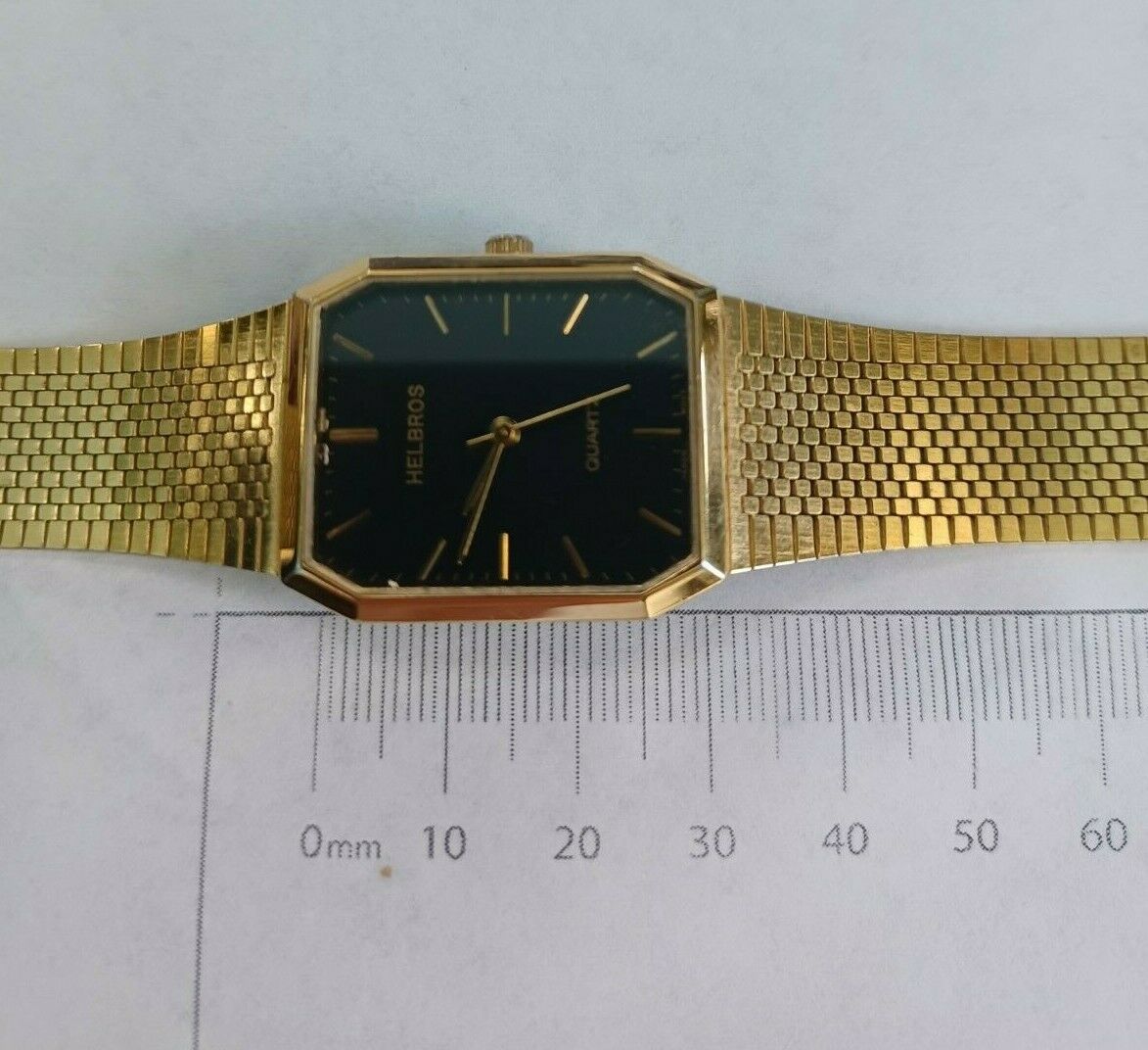 Helbros best sale gold watch