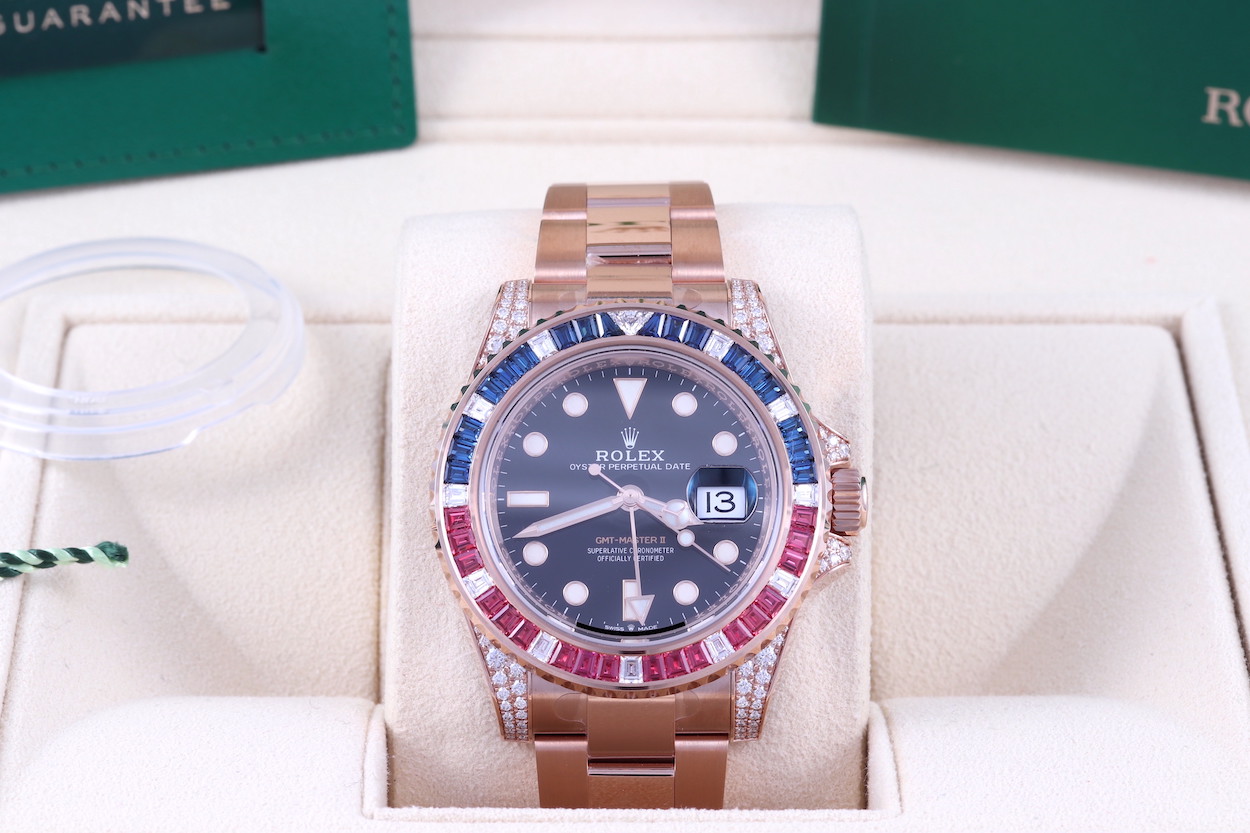 Rolex gmt saru online rose gold