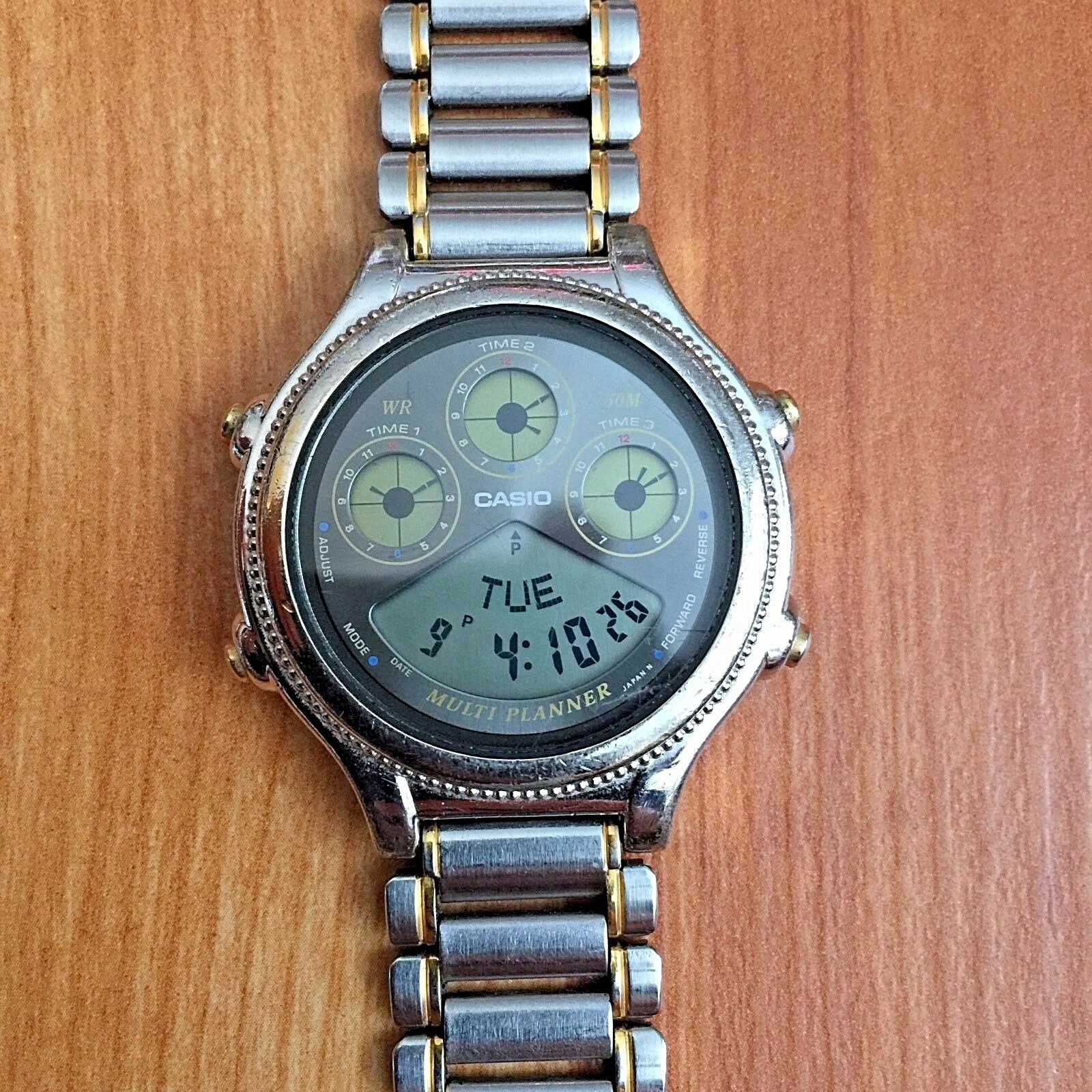 CASIO カシオ　BGP-260 　腕時計　　レア　ビンテージ RARE VINTAGE CASIO BGP-260 [931] MULTI PLANNER WORLD TIME WATCH