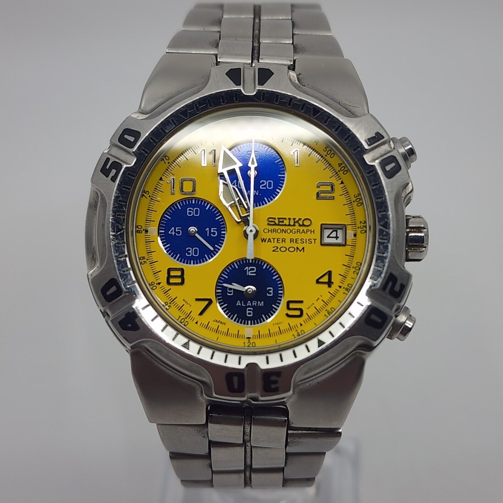 Rare Seiko Sna281 Alarm Chronograph 200m Rotating Bezel Date 7t62 0cl0 WatchCharts Marketplace