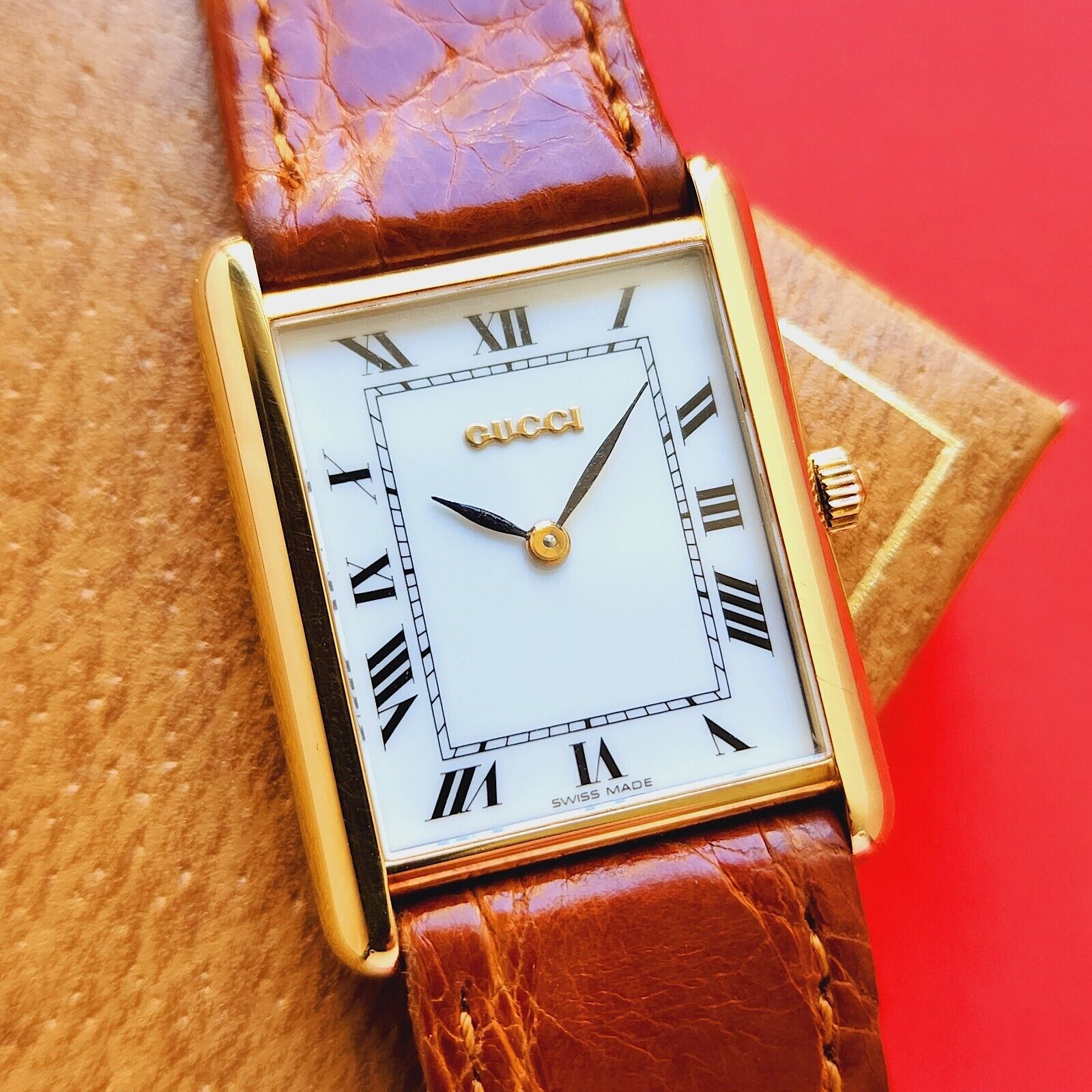 Gucci 18k vermil watch Gucci - 1980s Men main image 3