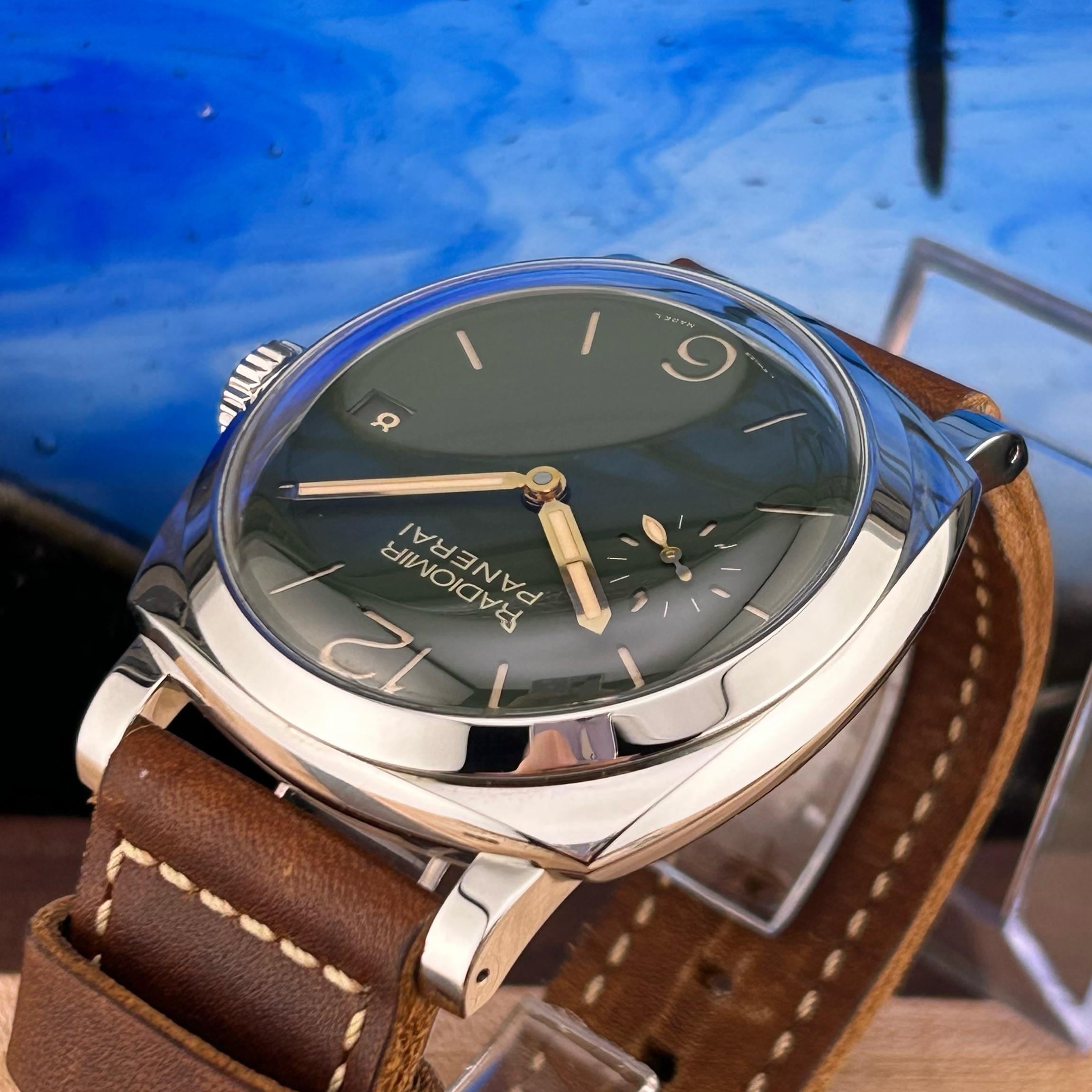 WTS PANERAI PAM00736 steeldnmate Radiomir Military