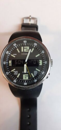 RARE VINTAGE CITIZEN PROMASTER C452 S028558 ANO DIGI CHRONOGRAPH