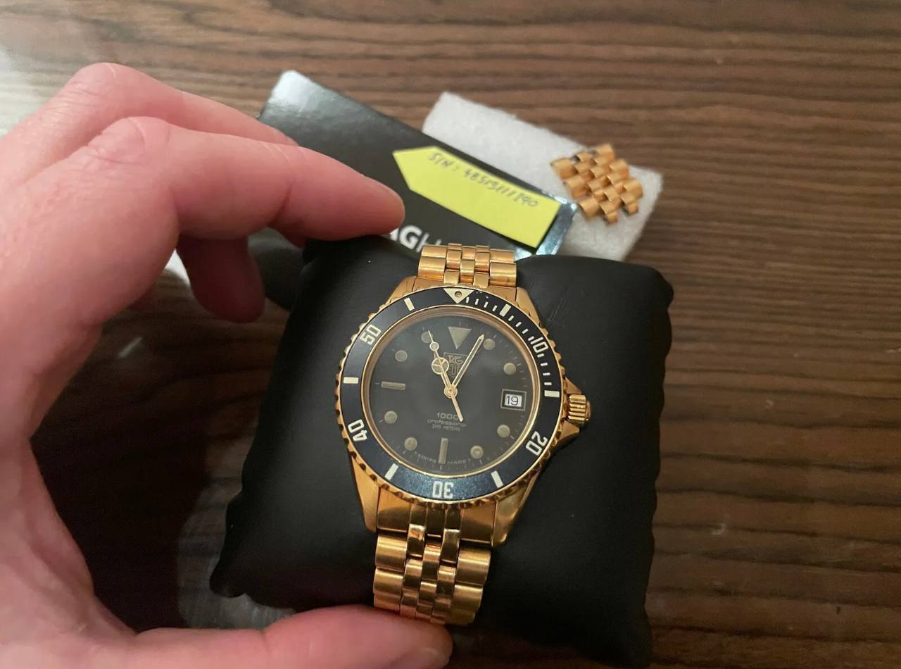 Gold tag heuer wolf of wall street hot sale