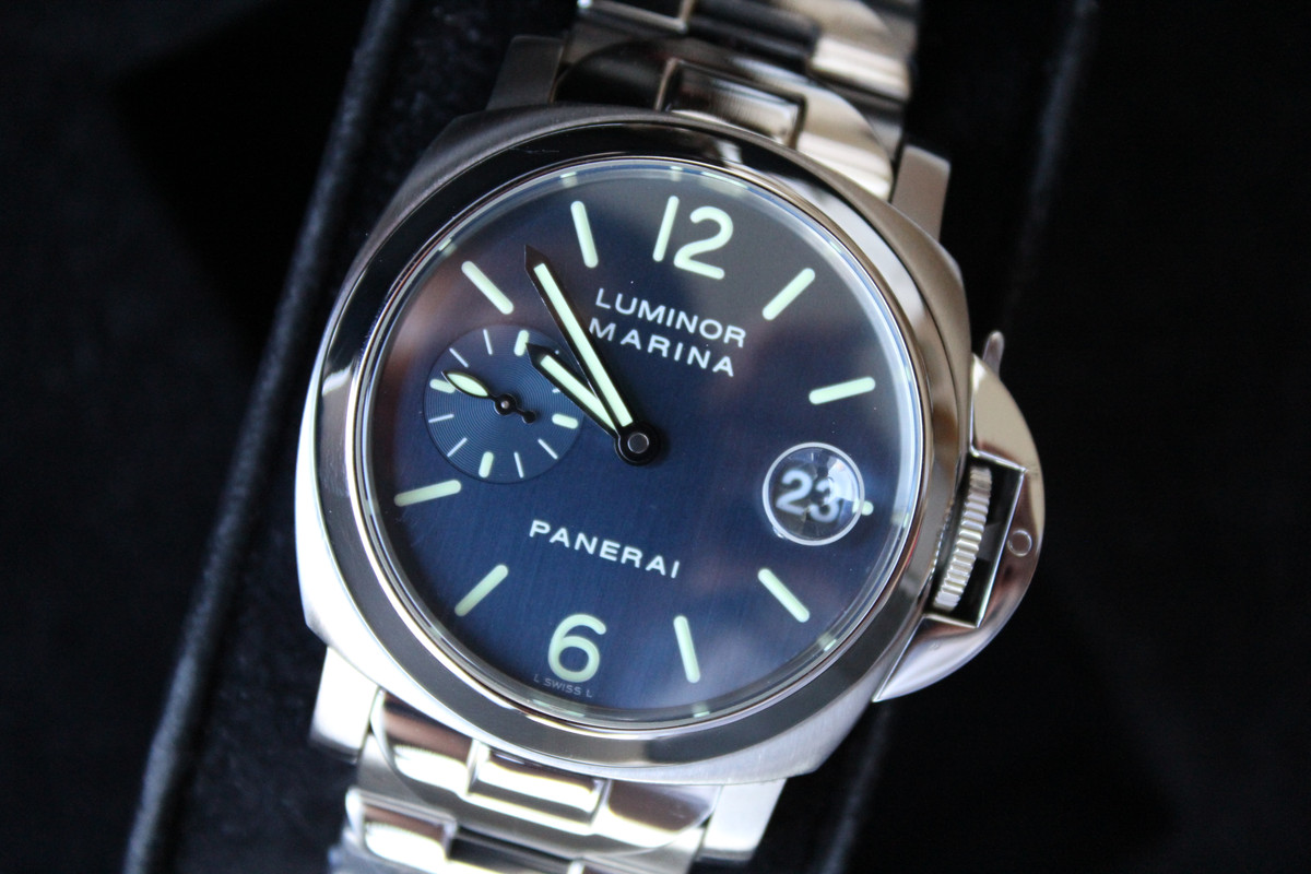 FS Panerai Luminor Marina PAM 120 40mm w Box Papers Bracelet