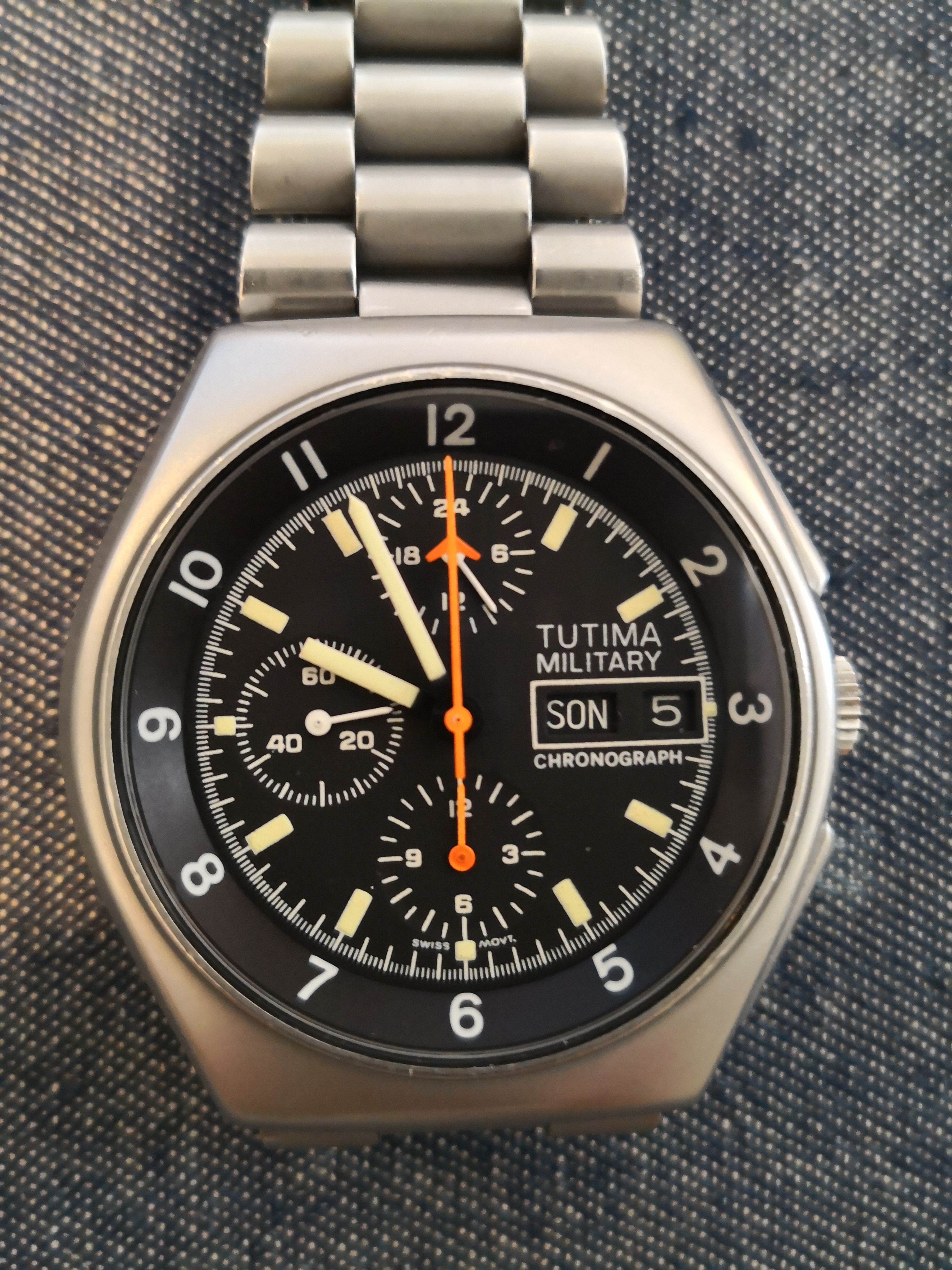 FS Tutima Military Chronograph Lemania 5100 WatchCharts Marketplace