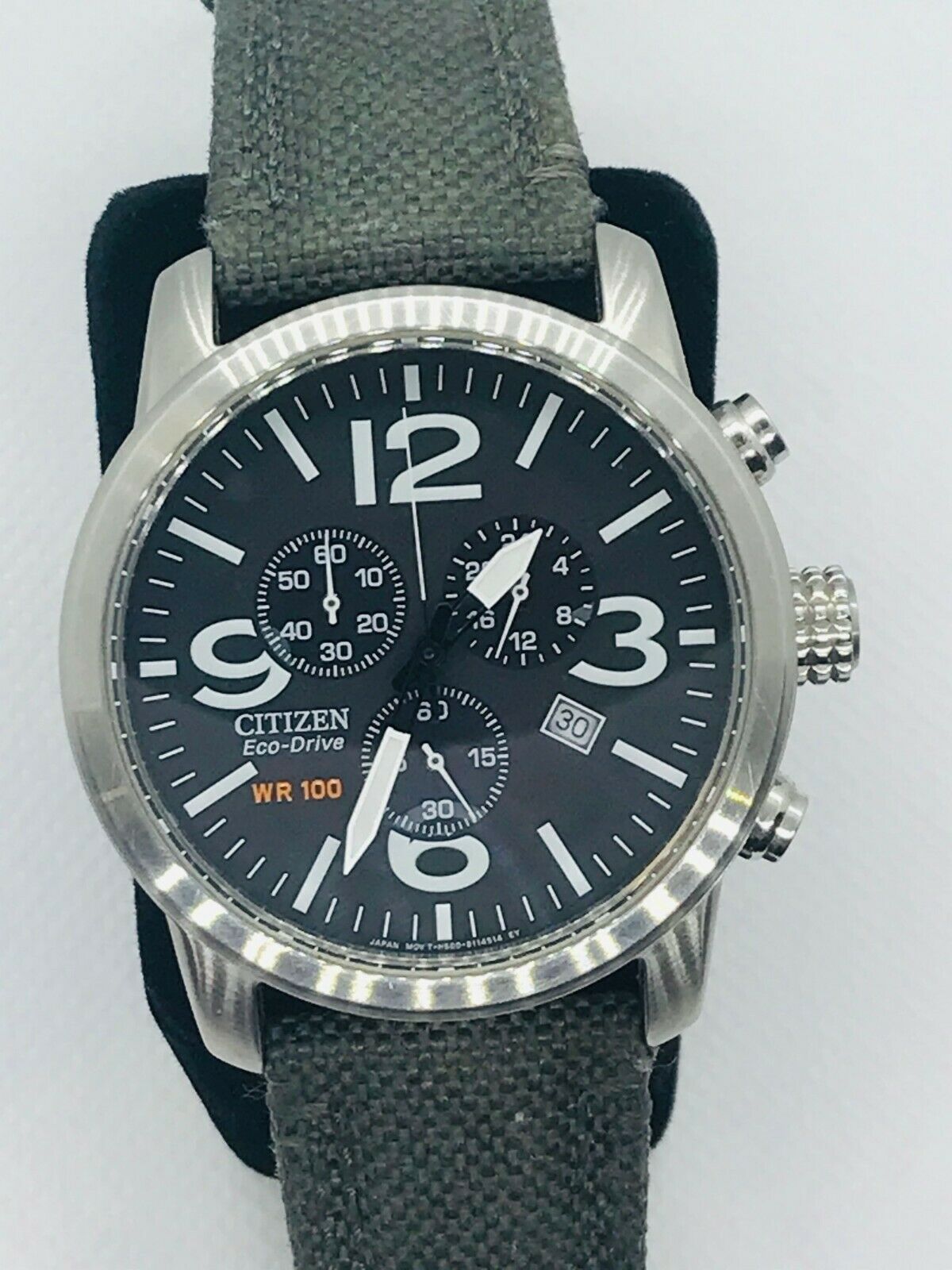 Citizen Men Eco-Drive Field Watch: Chronograph Solar Powered