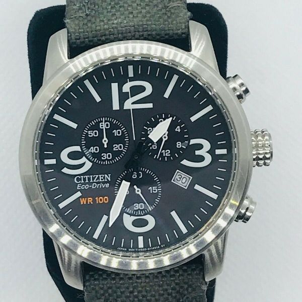 稼働品／CITIZEN Eco-Drive chronograph H500 Citizen Eco-Drive H500-S100666 43mm Men's Chrono Watch, 100m
