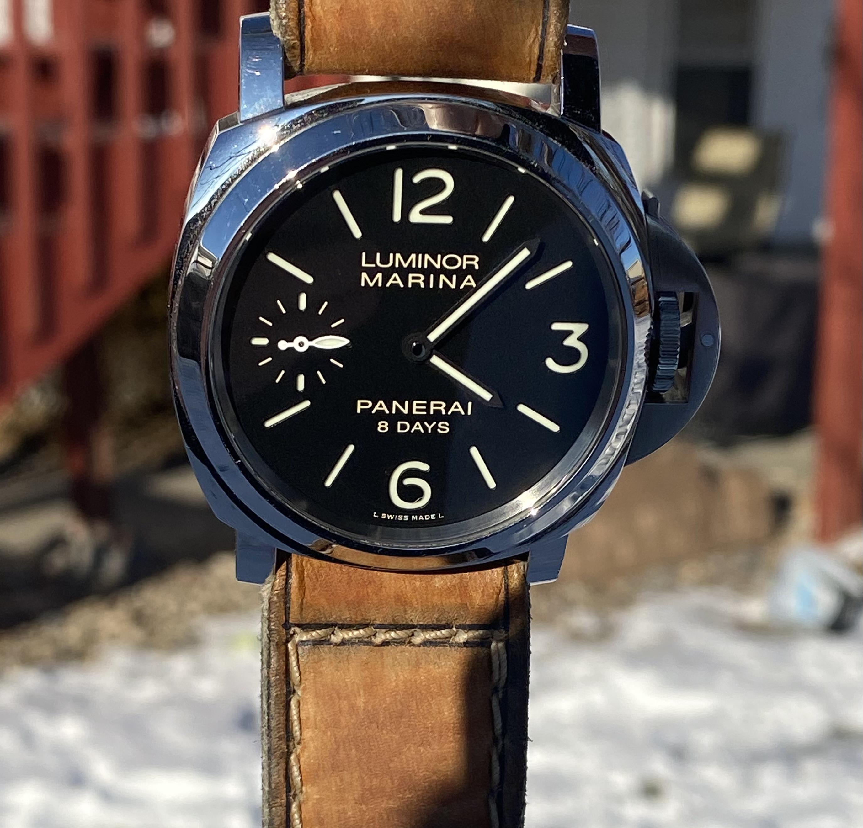 Panerai PAM 510 Sandwich Dial 44mm Luminor 8 days WatchCharts Marketplace