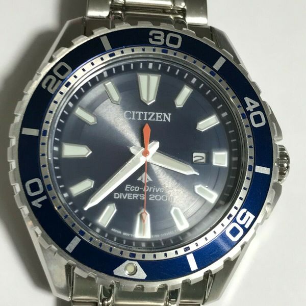 CITIZEN Promaster Diver 200 Meters Eco-Drive Blue Dial Steel Watch BN0191-55L | WatchCharts