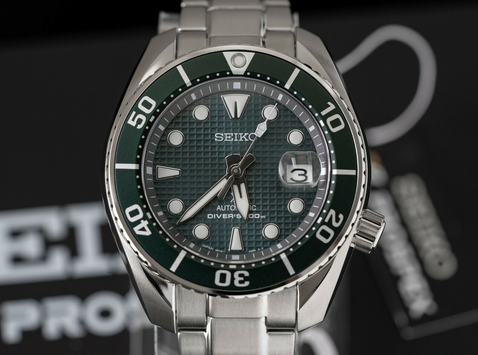 New Seiko Prospex SPB177 Sumo Diver Ice Green Dial Automatic Men's Watch  200M | WatchCharts