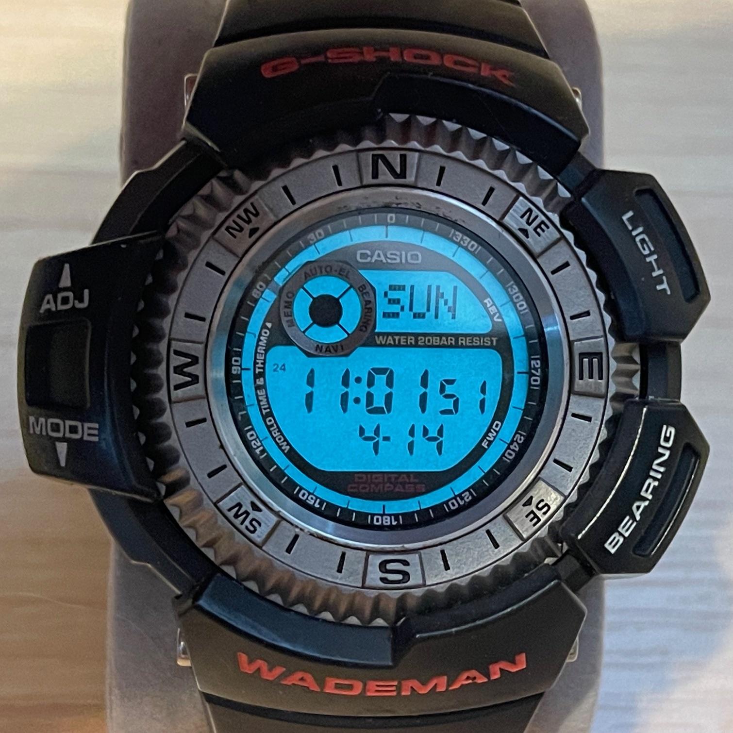 WTS] Casio G-Shock DW-9800J-1A Wademan Digital Compass Thermometer