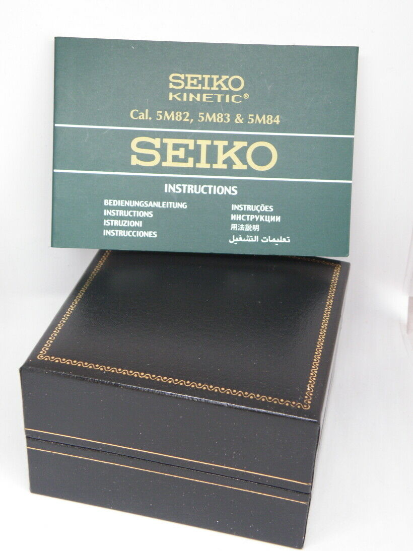 MEN S SEIKO 5M82 0AP0 AUTOMATIC KINETIC WATCH RARE VGC BOXED