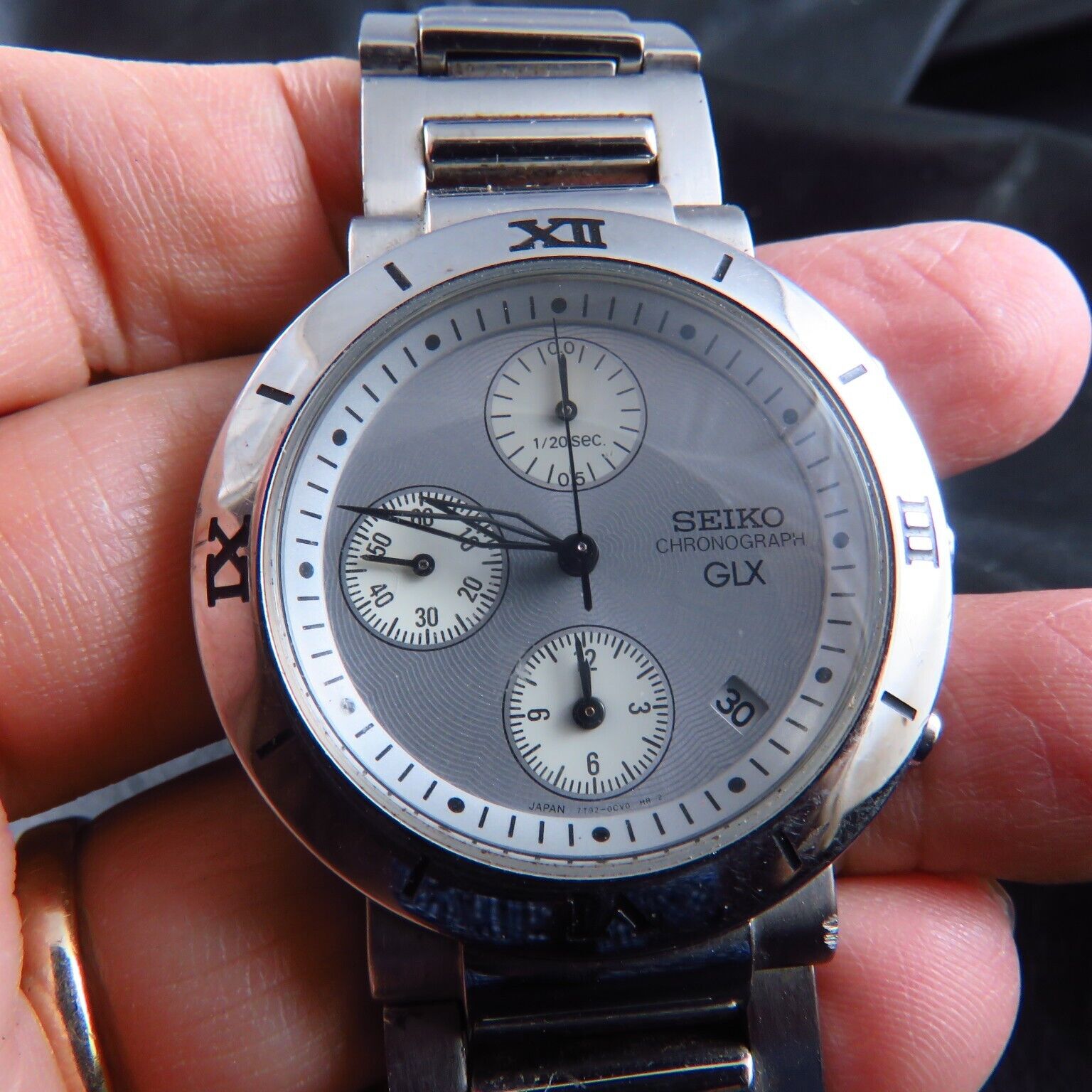 7T92 JAPAN SEIKO GLX CHRONOGRAPH QUARTZ UNISEX WATCH