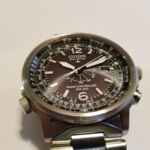 Citizen AS2020-53E Nighthawk Radio Controlled Eco Drive Rare Model |  WatchCharts