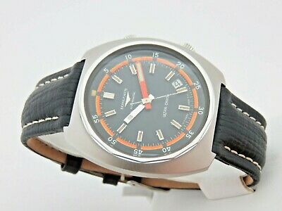 LONGINES ULTRA CHRON STEEL REF 8221 Automatic Man 43 mm 70s