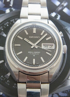 VINTAGE SEIKO BELL- MATIC 4006-7002 BLACK DIAL AUTOMATIC 17 JEWELS