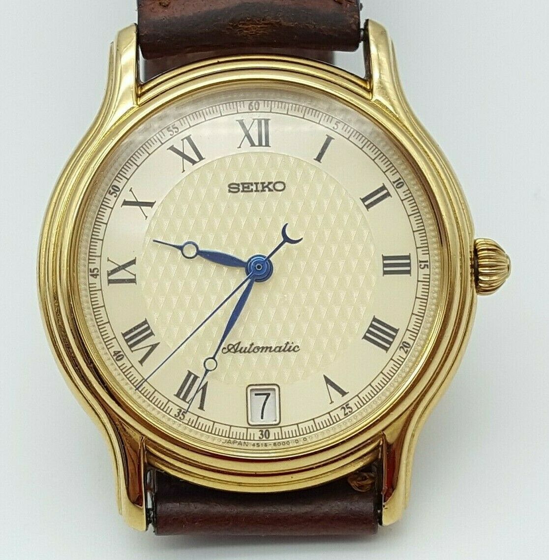 Elegante SEIKO 4S15 8000 HI Beat Automatic Armbanduhr L uft 28.8