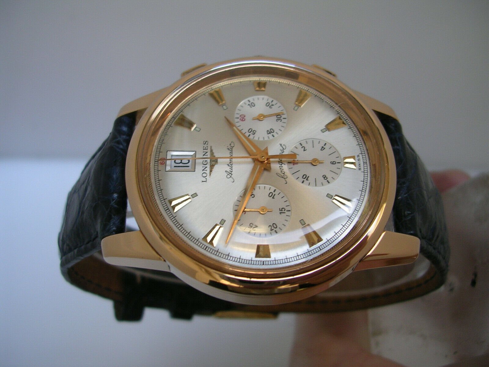 Longines conquest clearance heritage 35mm gold