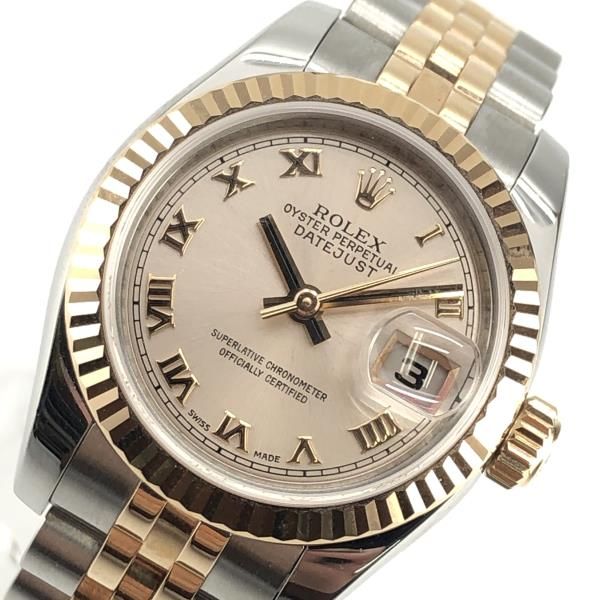 Good Condition ROLEX 179171 Datejust Ladies Watch Automatic Roman Pink ...