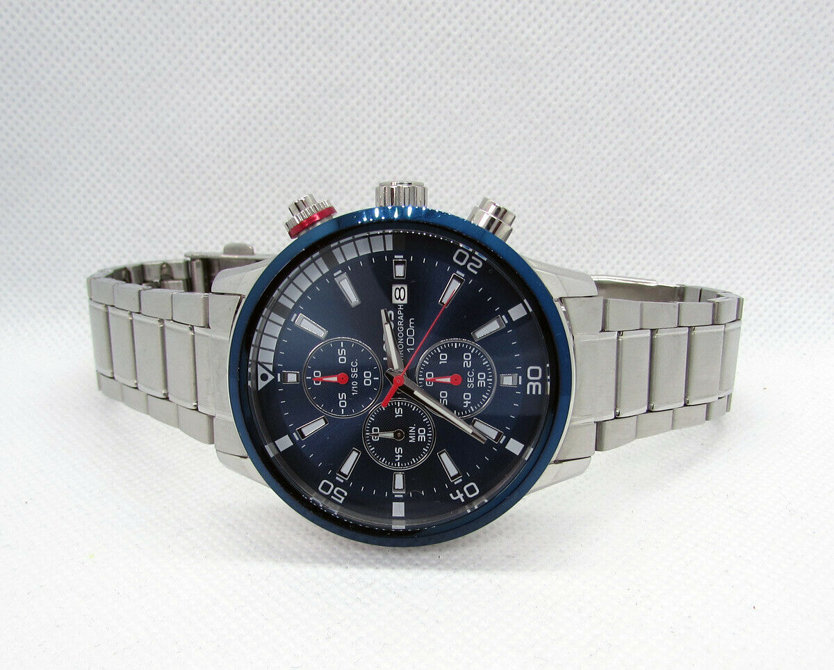 Lorus Seiko Blue Sports Chronograph Gents Watch - VD57-X058