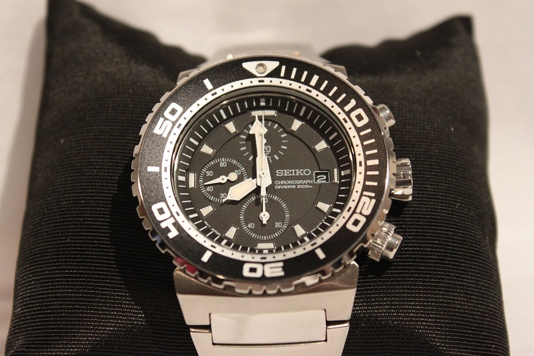 Seiko SNDA13 Black Caesar Chronograph *SOLD* | WatchCharts Marketplace