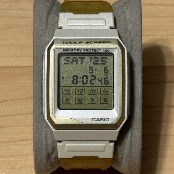 Casio VDB-200 Data Bank Touch Screen Memory Protect 100 Digital Watch ...