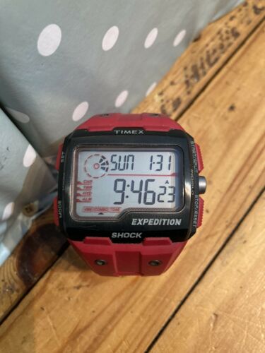 Timex expedition best sale grid shock red