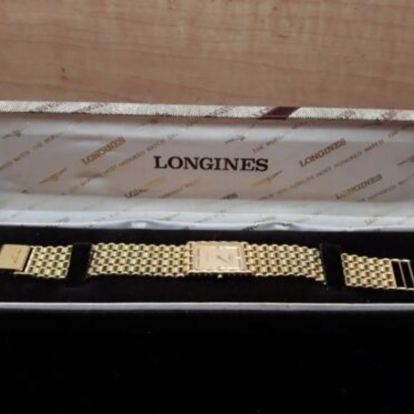 Vintage Longines Mz5712 Swiss 0961 Quartz Gold Toned Mens Watch