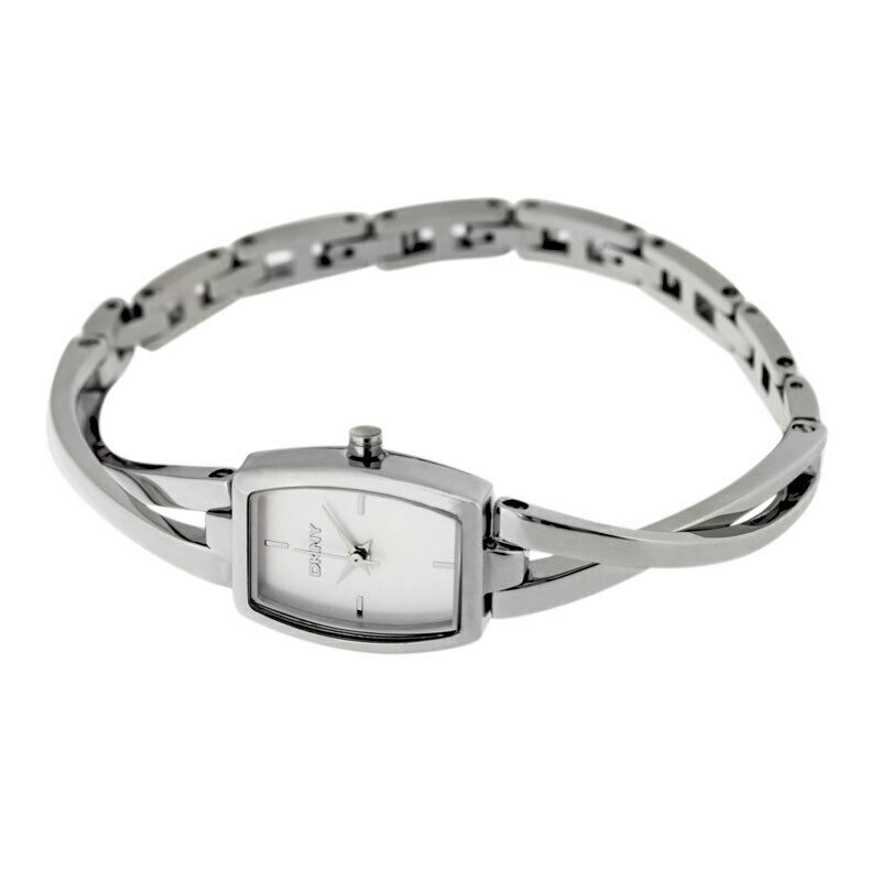 NIB DKNY Crosswalk White Dial Stainless Steel Ladies Watch NY2234